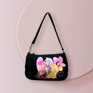 Disney Lady and the Tramp Black and Pink Shoulder Bag